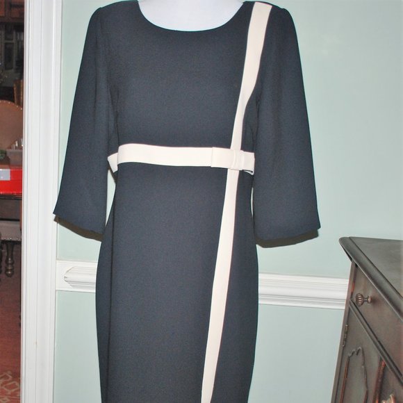 NWOT ala Jackie Kenney Classic Black Bow Dress - Picture 2 of 7